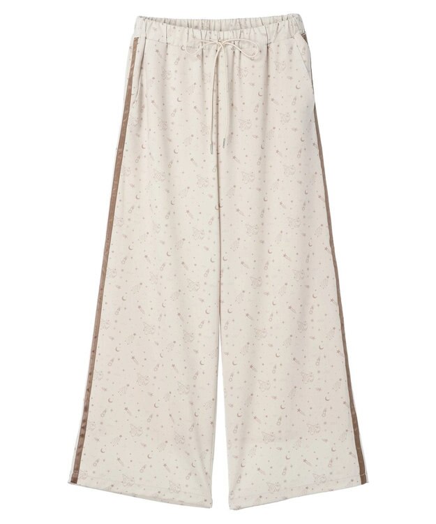 Green Parks ＦＡＮＴＡＳＩＡ／サイドライン柄パンツ Ivory