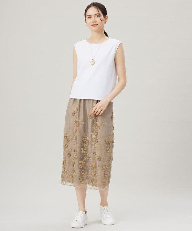 自由区 L スーピマスムース タンクトップ オフ