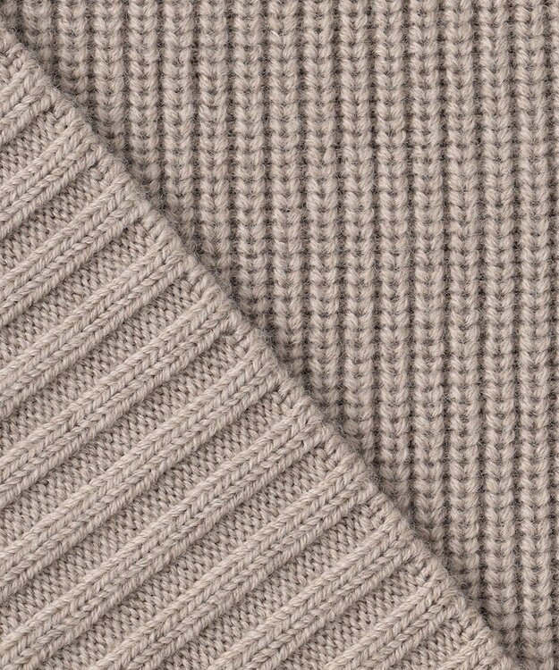 GOTAIRIKU ミドルゲージ＿畦編みタートル ベージュ系