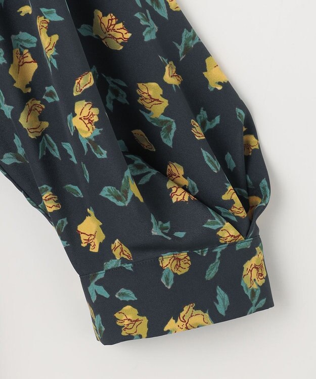 組曲 カッティングローズプリント ワンピース イエロー系5