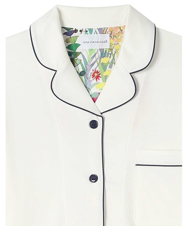 une nana cool ハイゲージコットンパジャマ　ＭＡＤＥ　ＷＩＴＨ　ＬＩＢＥＲＴＹ　ＦＡＢＲＩＣ WH