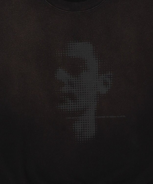 WEGO フェードプリントプルオーバー ブラック