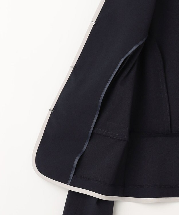 ANY SIS 【洗える】ドビーライト ジャケット ネイビー×アイボリー