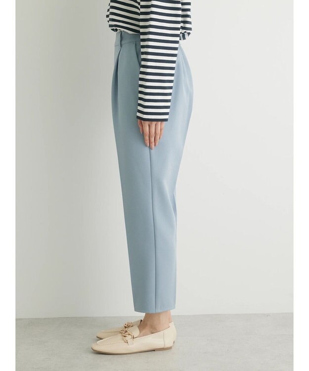 Green Parks きれいシルエットパンツ Sax