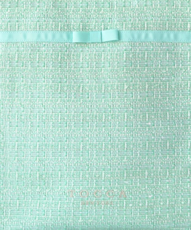 TOCCA 【キャンセル分販売！】【A4サイズ対応】COLOR OF GLORY CUSTOMIZED BAG カスタマイズ トートバッグ グリーンツイード×細リボン