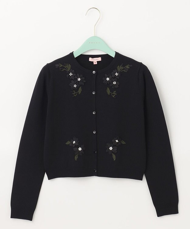 TOCCA 【洗える！】DAFFODIL カーディガン ブラック系