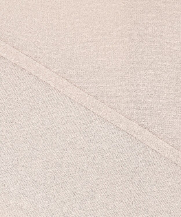 23区 【洗える】バックサテンアムンゼン フレンチスリーブ ブラウス ベージュ系