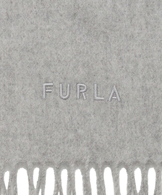 MOONBAT 【洗えるカシミヤ】FURLA カシミヤ100％ 無地ビッグマフラー／幅50cm グレー