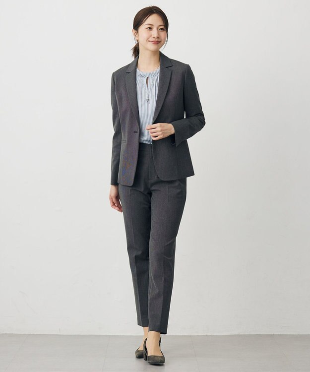 J.PRESS LADIES ノットオーバル ワントップ ネックレス シルバー系