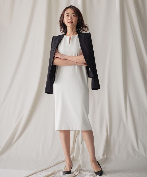 BEIGE， 【L-size】LUIZA / ノーカラージャケット Black