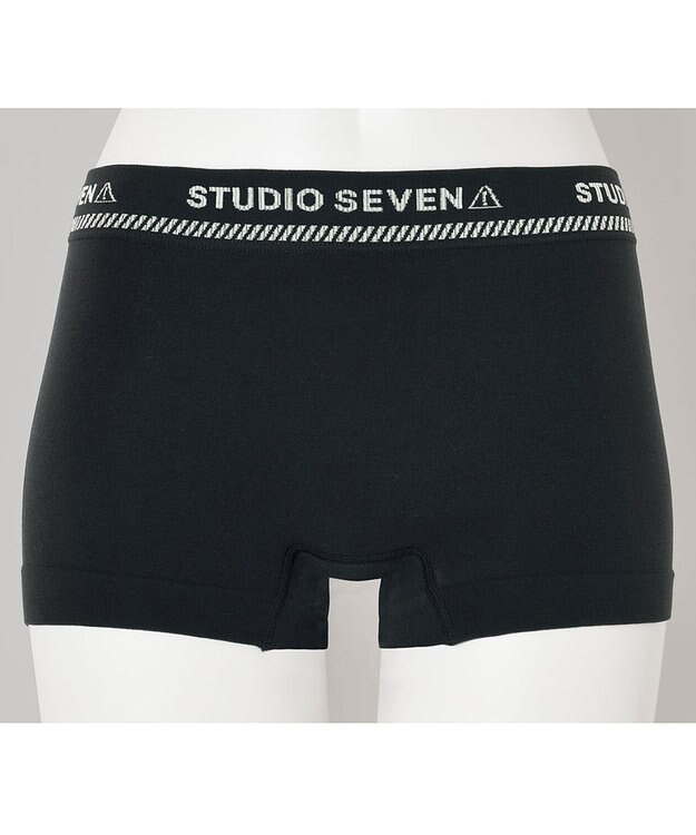 WACOAL MEN レディース <STUDIO SEVEN>コラボ 【PANTS HOLIC】 ショーツ ボーイレングス ワンサイズ(S-LL) 立体成型 適度なフィット感 下着 GT8777 /ブロス ブラック