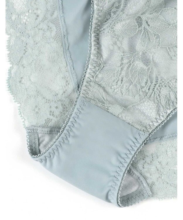 AMPHI 【SPRiNG ONLINE掲載】 ショーツ 【BRAGENIC ブラジェニック 盛り胸タイプ】BMI448とペア アウターにひびきにくい(裾) PMI148 アンフィ／ワコール ターコイズ