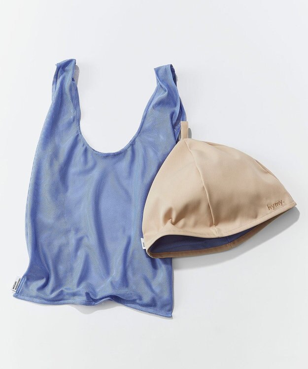 NAVE サウナハット＆メッシュバッグ ベージュ系