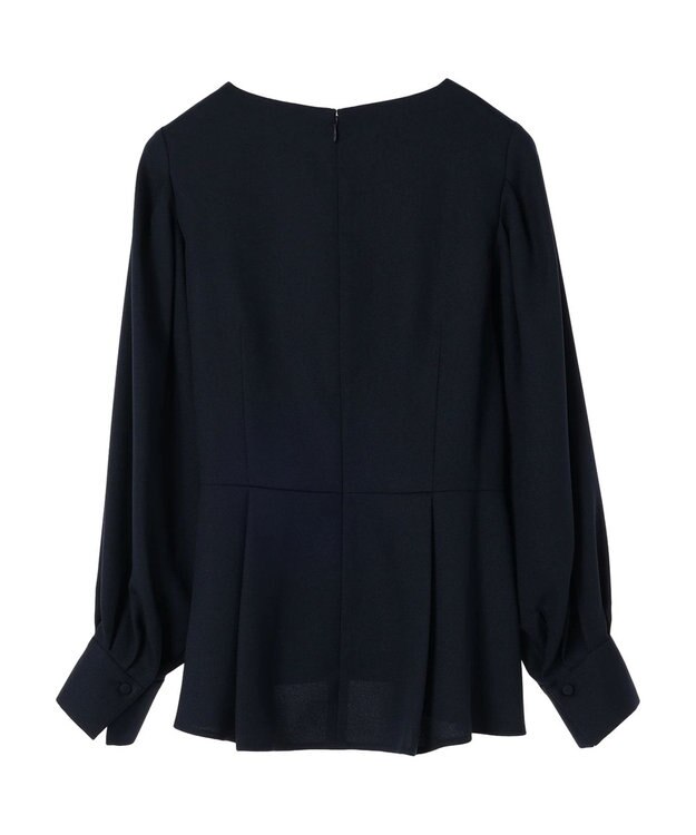 Green Parks ｅｆ－ｄｅ　ペプラムブラウス Dark Navy