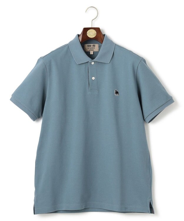 J.PRESS MEN 気品と愛嬌のバランスが抜群！【J.PRESS人気NO1ポロシャツ】 バックブルカノコレジメン ポロシャツ サックスブルー系
