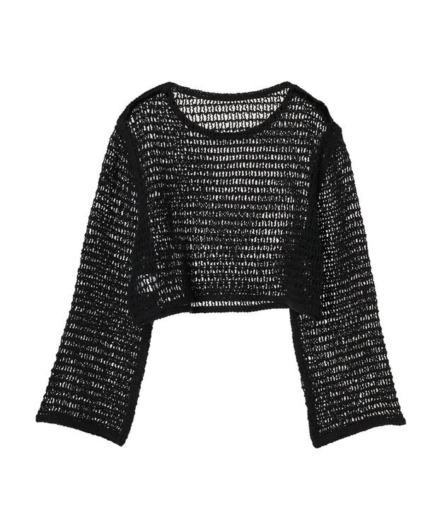 Green Parks ・ＳＵＧＡＲ　ＳＰＯＯＮ　クロシェロングスリーブ Black