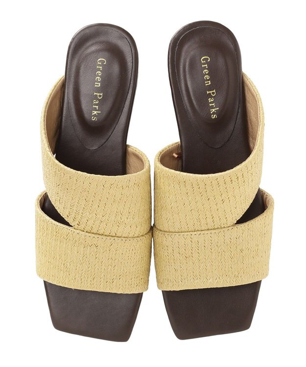 Green Parks サイドオープンサマーミュール Beige