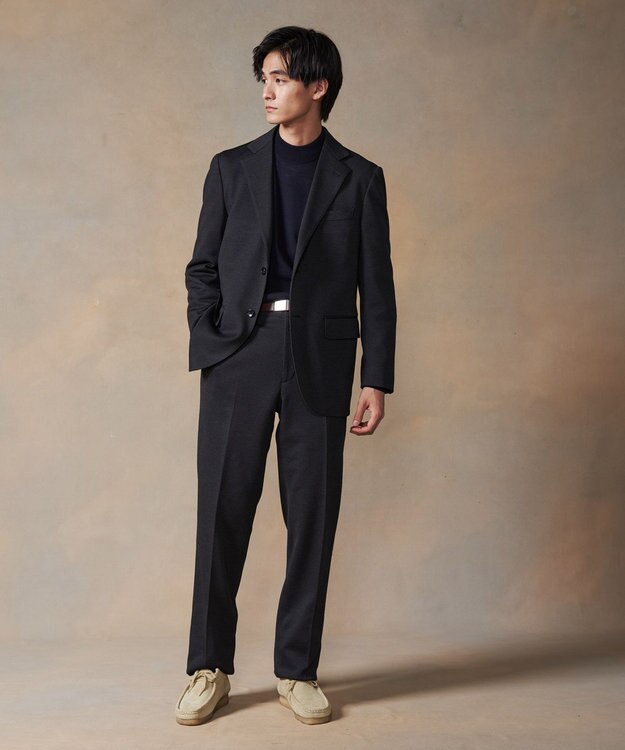 J.PRESS MEN モックネック ニット ネイビー系