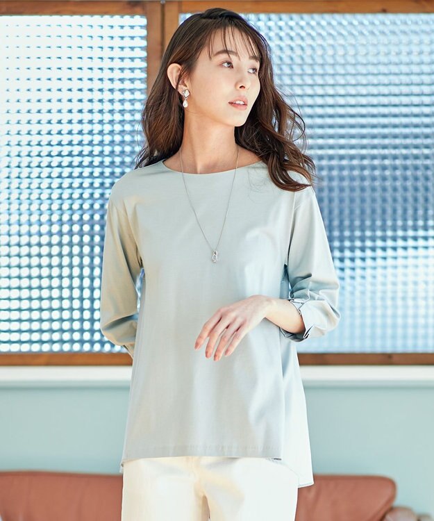 【洗える】オーガニックコットンジャージーボートネック カットソー / J.PRESS LADIES | ファッション通販  【公式通販】オンワード・クローゼット