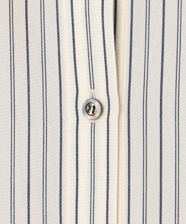 組曲 リヨセルシャーティングペプラム ブラウス ベージュストライプ系1