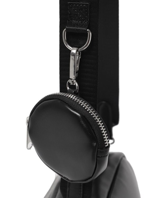 WEGO サークルポーチ付きスクエアショルダー ブラック