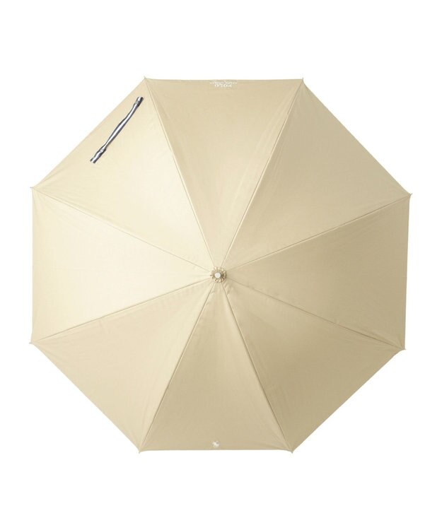 MOONBAT 【軽量】POLO RALPH LAUREN 晴雨兼用日傘 長傘 PP刺繍／一級遮光 遮熱 UV ベージュ×オフ