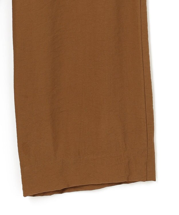 ICB 【洗える】VIS/NYタンブラーツイル ワイドパンツ キャメル系