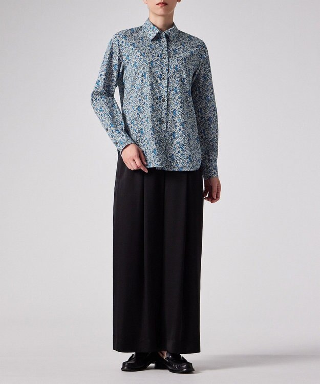 Paul Smith リバティプリント 長袖シャツ ライトブルー