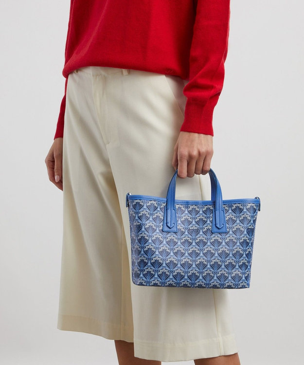 LIBERTY. アイフィス ブルー ミニ マールボロ トートバッグ コーンフラワーブルー