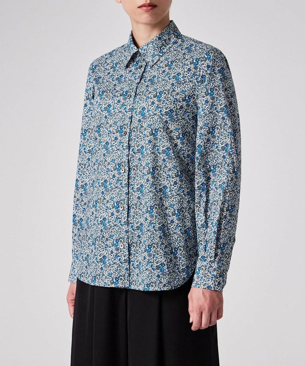 Paul Smith リバティプリント 長袖シャツ ライトブルー