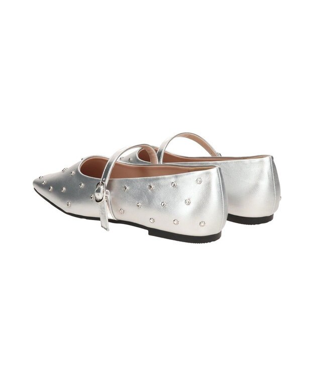 Bridget Birkin 【Bridget Birkin】ドットビジューメリージェーンシューズ シルバー