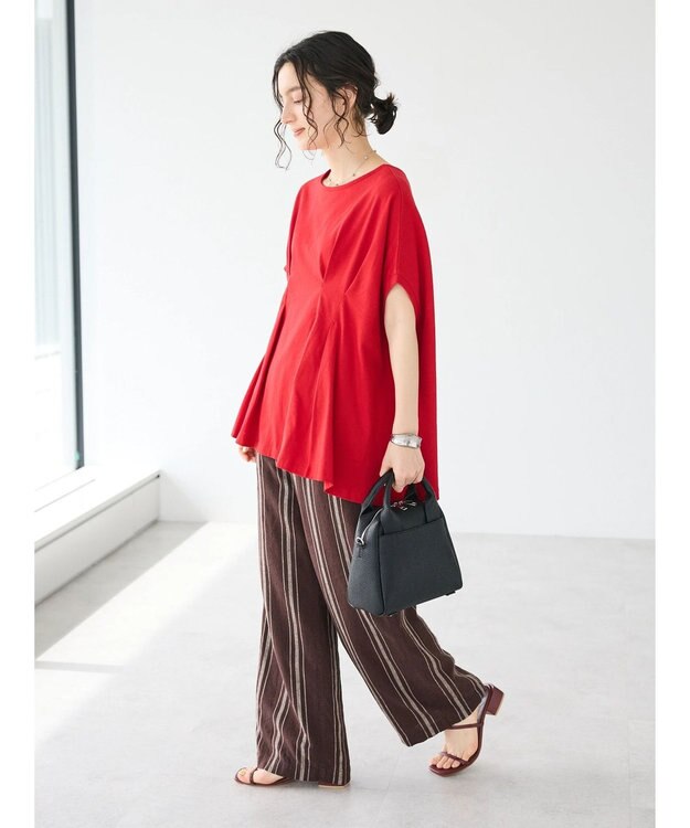 CRAFT STANDARD BOUTIQUE 前後2WAYタックプルオーバー Red