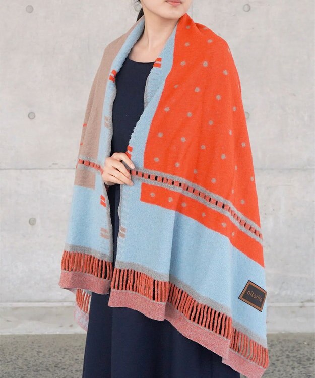 nitorito 【UNISEX】window ストール blue