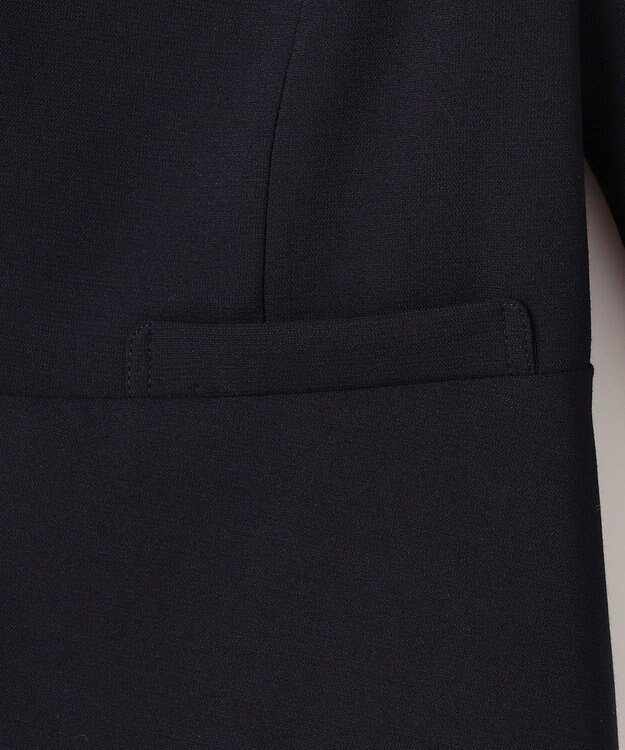 ANY SIS 【洗える】ドビーライト ジャケット ネイビー×アイボリー