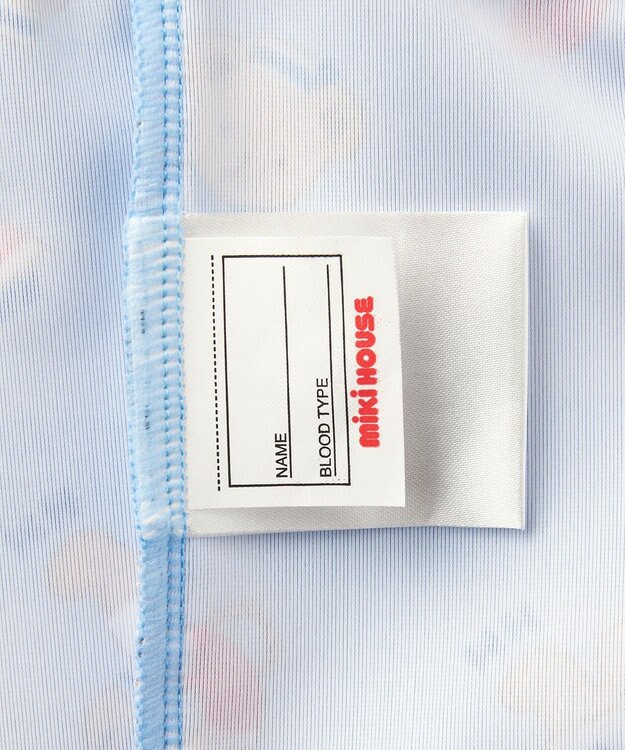 MIKI HOUSE HOT BISCUITS 【ミキハウス】【80-110cm】ミキハウスベア ５分丈水着 ブルー