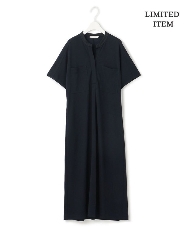 ICB 【WEB限定・洗える】 アムンゼンジャージー ワンピース ネイビー系