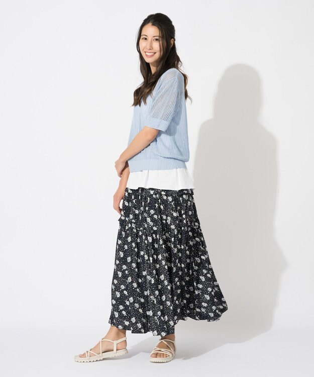 ONWARD Reuse Park 【自由区】スカート春夏 ネイビー