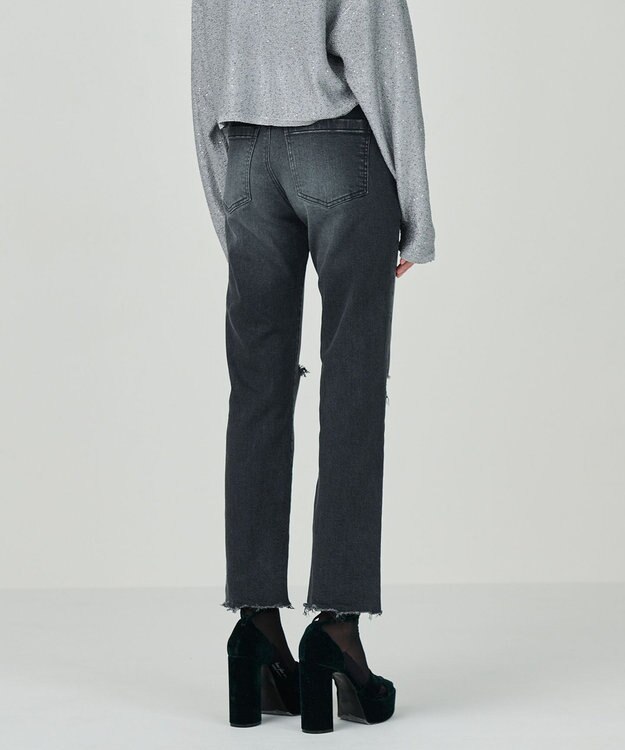 GRACE CONTINENTAL スリムブラックデニムパンツ ブラック