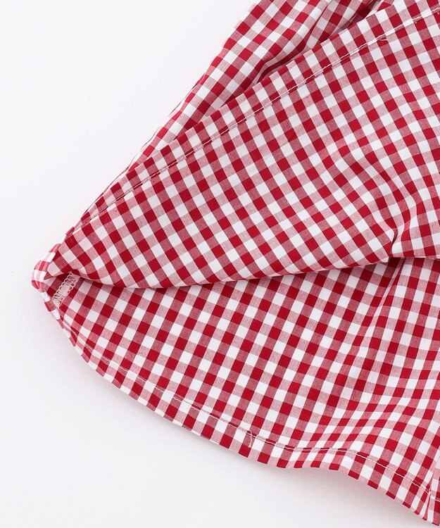 組曲 KIDS 【80-100㎝】ギンガム セットアップ レッド系3
