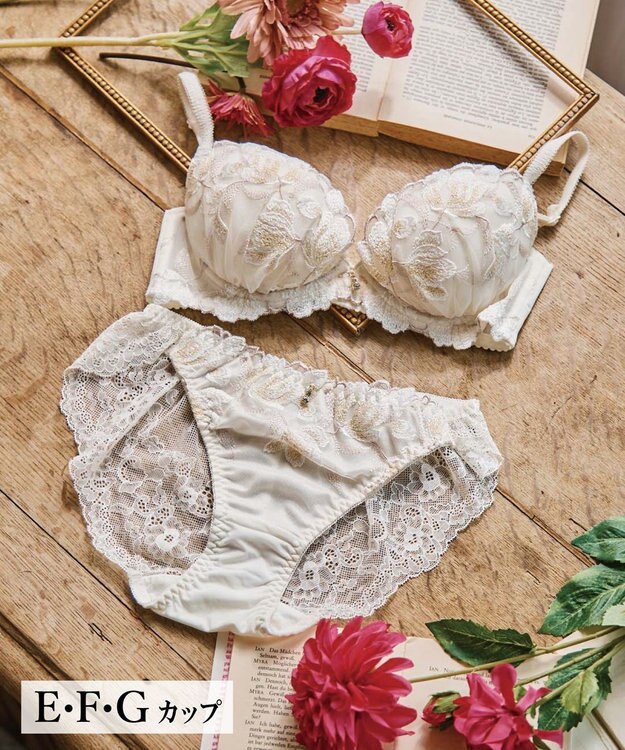San-ai Resort（三愛水着楽園） エレガントコレクション【2407】単品ブラEFGカップ ホワイト
