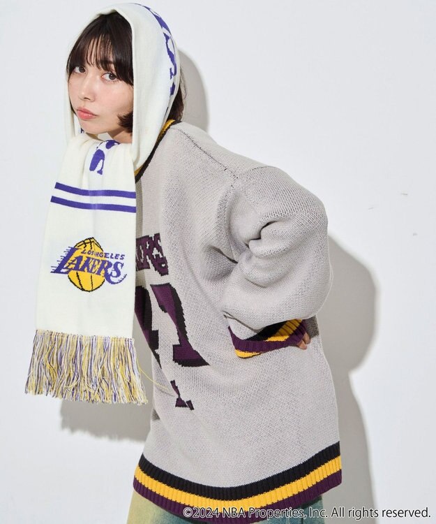 WEGO 【ユニセックス着用ITEM】別注NBA　マフラータオル オフホワイト
