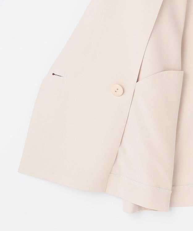 組曲 【先行予約】スムースクロス 6分袖ジャケット アイボリー系