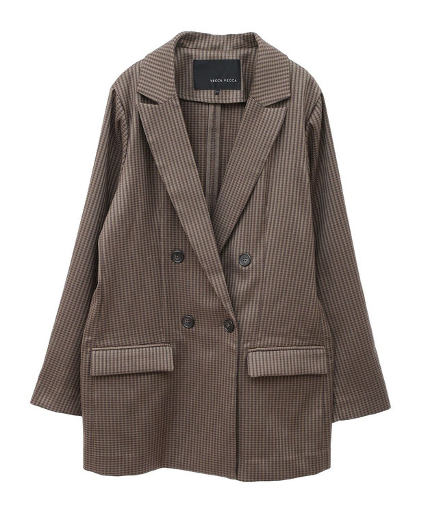 チェック柄ロングジャケット② / YECCA VECCA | ファッション