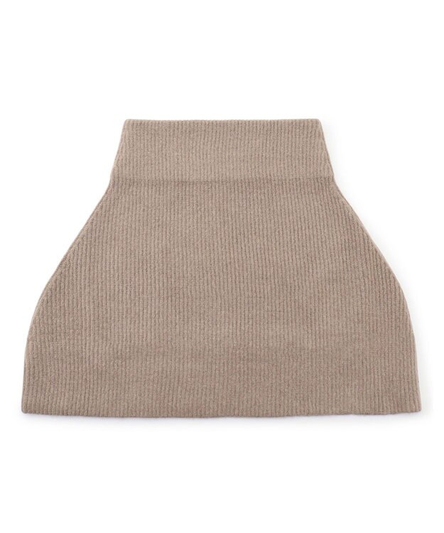 UNFILO 【WEB/一部店舗限定】ふわふわニット ケープスヌード モカ