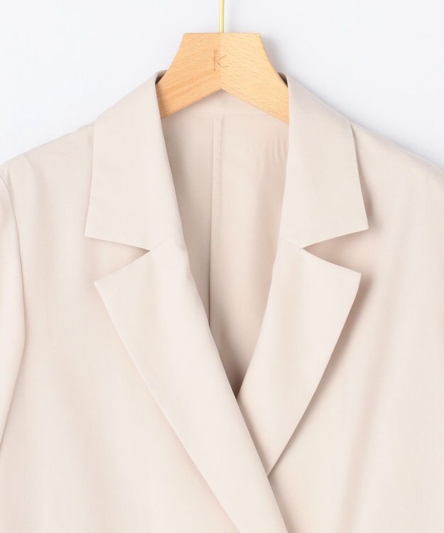 組曲 【先行予約】スムースクロス 6分袖ジャケット アイボリー系