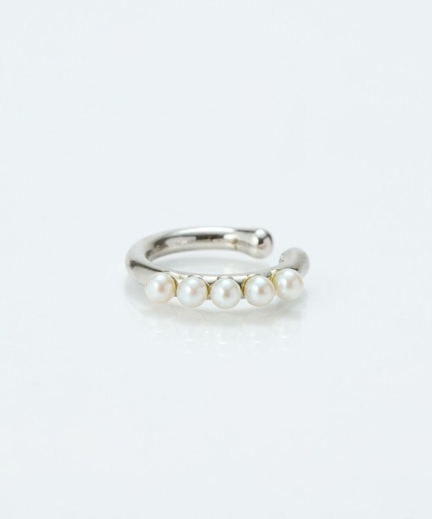 Phoebe 【金属アレルギー対応】パールフローイヤーカフ　シルバー/ニッケルフリー シルバー