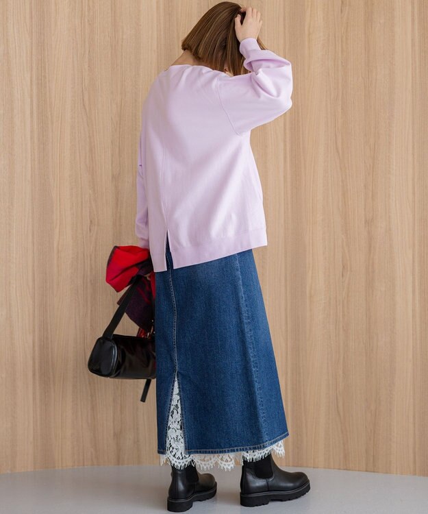 23区 【Oggi3月号掲載/新色追加/洗える】23区DENIM ストレッチ デニムスカート ウォッシュドブルー系