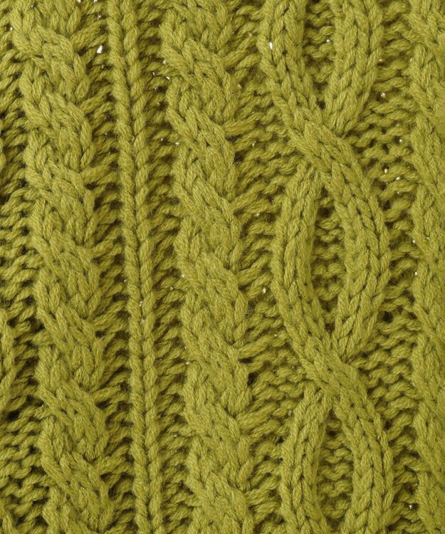 Green Parks 変形ケーブルニットプルオーバー Green