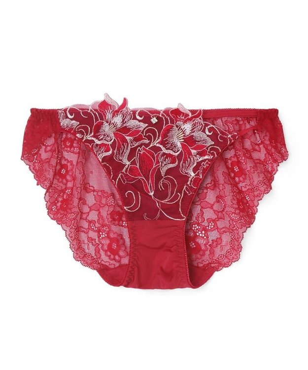 San-ai Resort（三愛水着楽園） エレガントコレクション2311バックレースショーツ【M・Lサイズ】【northerly】 レッド