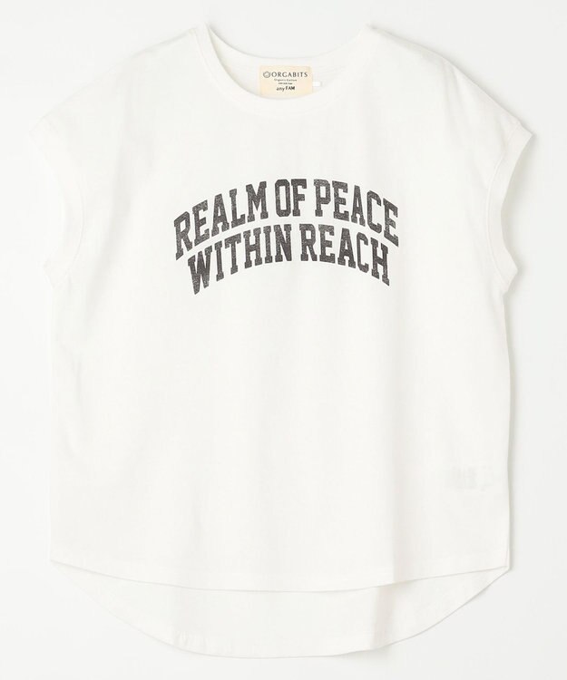 ANY L 【接触冷感/UVケア】ノースリーブロゴTシャツ オフ